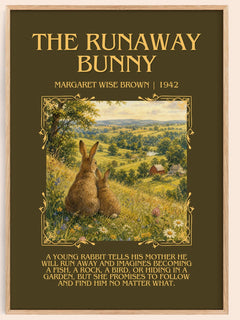 The Runaway Bunny Minimalist Book Poster by Margaret Wise Brown – image 1