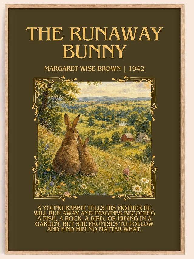 The Runaway Bunny Minimalist Book Poster by Margaret Wise Brown