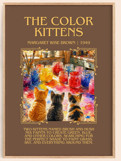 The Color Kittens Minimalist Book Poster by Margaret Wise Brown – image 1