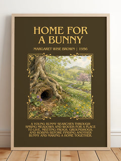Home For A Bunny Minimalist Book Poster by Margaret Wise Brown – image 2