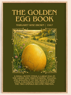 The Golden Egg Book Minimalist Book Poster by Margaret Wise Brown – image 1
