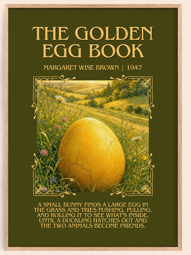 The Golden Egg Book Minimalist Book Poster by Margaret Wise Brown