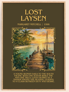 Lost Laysen Minimalist Book Poster by Margaret Mitchell – image 1
