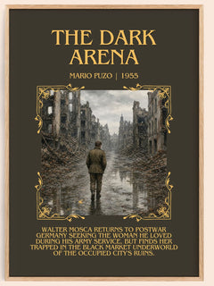 The Dark Arena Minimalist Book Poster by Mario Puzo – book poster