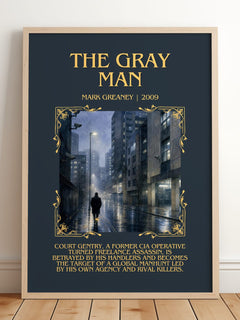 The Gray Man Minimalist Book Poster by Mark Greaney – image 2