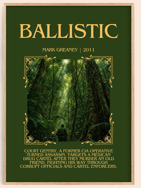 Ballistic Minimalist Book Poster by Mark Greaney – book poster