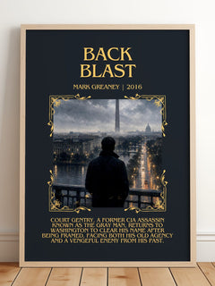 Back Blast Minimalist Book Poster by Mark Greaney – image 2