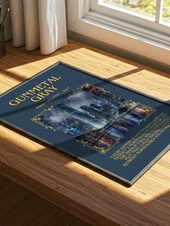 Gunmetal Gray Minimalist Book Poster by Mark Greaney – image 4