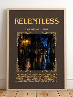 Relentless Minimalist Book Poster by Mark Greaney – image 2