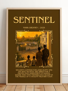 Sentinel Minimalist Book Poster by Mark Greaney – image 2