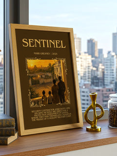 Sentinel Minimalist Book Poster by Mark Greaney – image 3