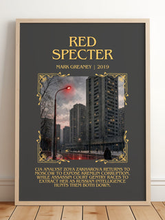 Red Specter Minimalist Book Poster by Mark Greaney – image 2
