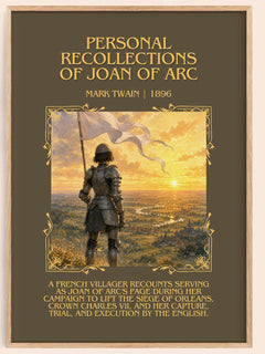 Personal Recollections Of Joan Of Arc Minimalist Book Poster – M. – image 1