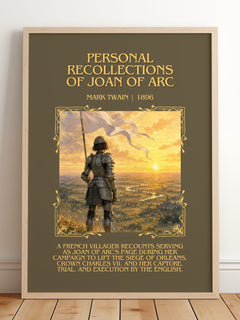 Personal Recollections Of Joan Of Arc Minimalist Book Poster – M. – image 2
