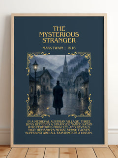 The Mysterious Stranger Minimalist Book Poster by Mark Twain – image 2