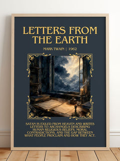 Letters From The Earth Minimalist Book Poster by Mark Twain – image 2