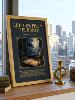 Letters From The Earth Minimalist Book Poster by Mark Twain – image 3