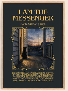 I Am The Messenger Minimalist Book Poster by Markus Zusak – image 1
