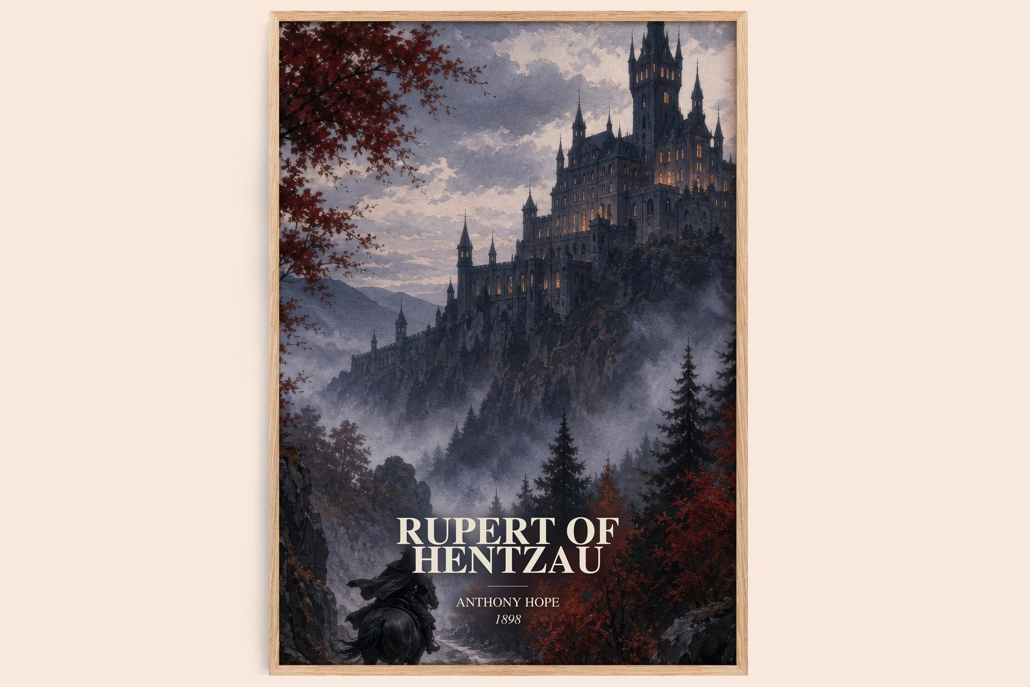 Rupert Of Hentzau Book Watercolour Illustration by Anthony Hope