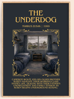 The Underdog Minimalist Book Poster by Markus Zusak – image 1