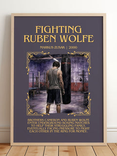 Fighting Ruben Wolfe Minimalist Book Poster by Markus Zusak – image 2