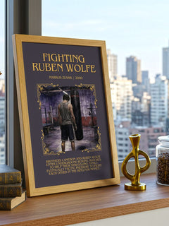 Fighting Ruben Wolfe Minimalist Book Poster by Markus Zusak – image 3