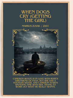 When Dogs Cry (Getting The Girl) Minimalist Book Poster by M. Zusak – image 1