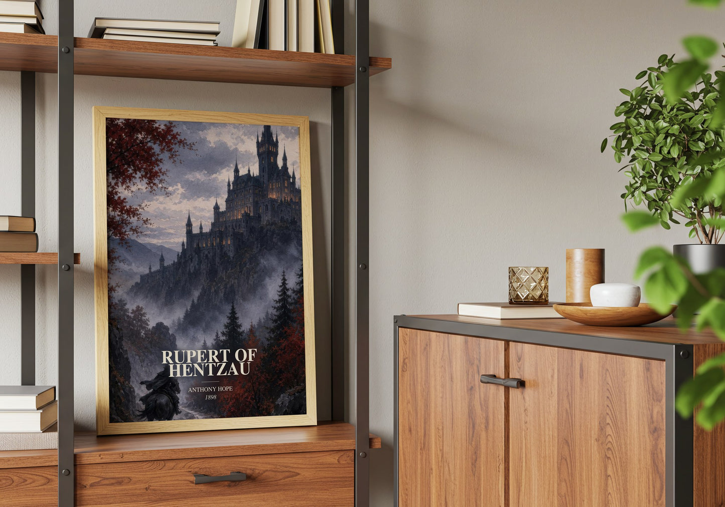 Rupert Of Hentzau book watercolour illustration paper finish options – matte satin gloss