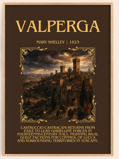 Valperga Minimalist Book Poster by Mary Shelley – image 1
