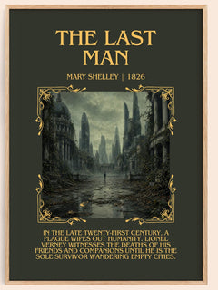 The Last Man Minimalist Book Poster by Mary Shelley – image 1