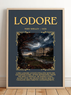 Lodore Minimalist Book Poster by Mary Shelley – image 2