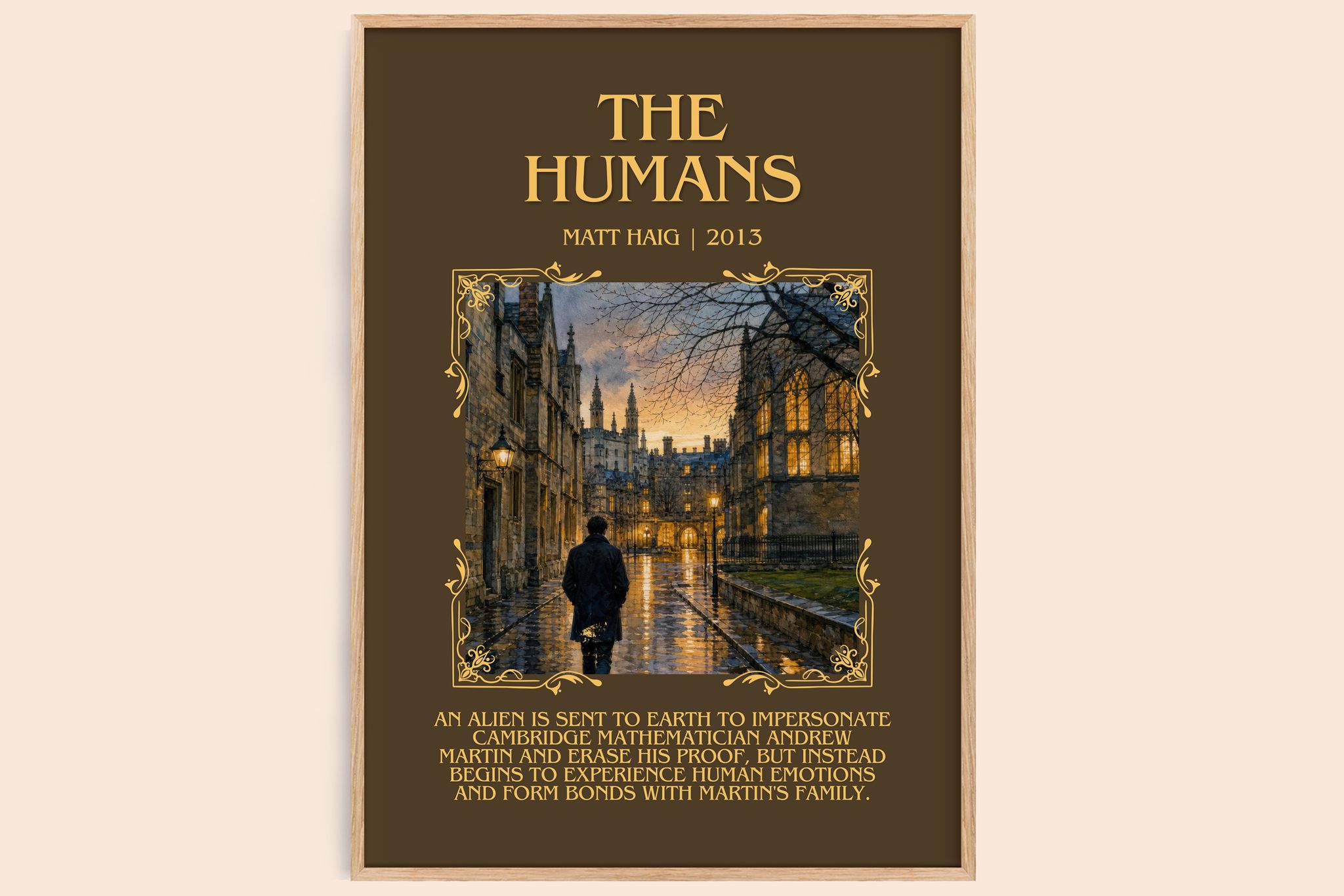 The Humans Minimalist Book Poster by Matt Haig