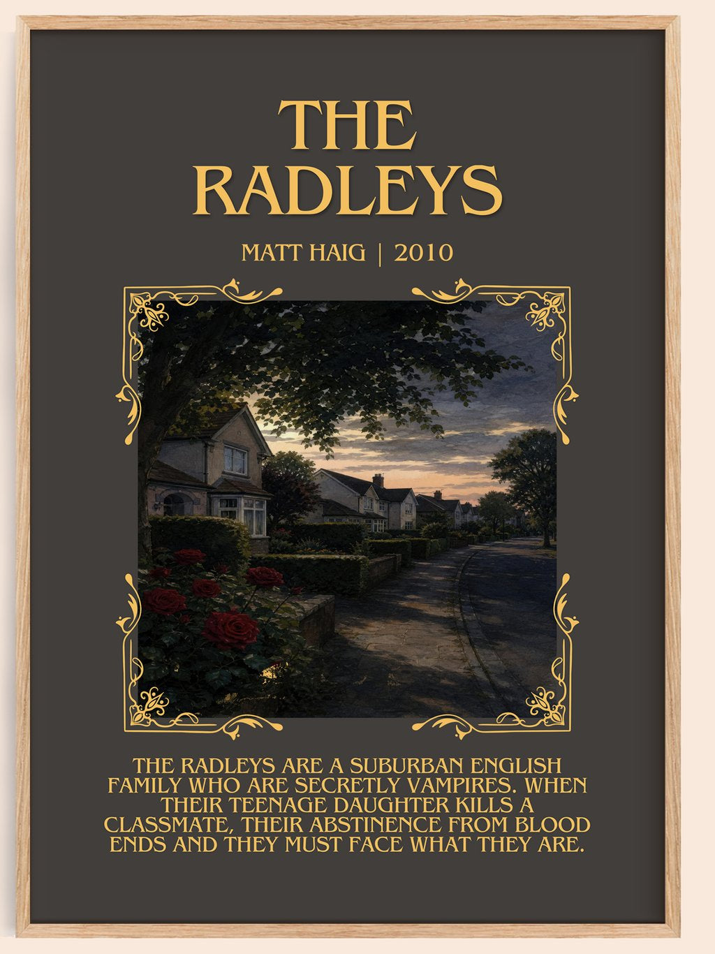 The Radleys Minimalist Book Poster by Matt Haig – book poster