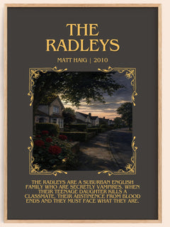 The Radleys Minimalist Book Poster by Matt Haig – image 1