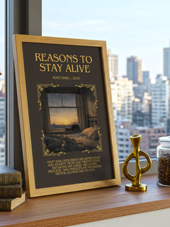 Reasons To Stay Alive Minimalist Book Poster by Matt Haig – image 3
