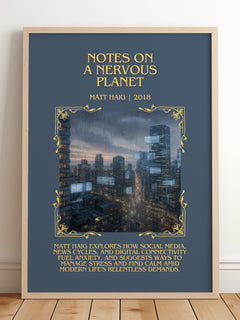 Notes On A Nervous Planet Minimalist Book Poster by Matt Haig – image 2