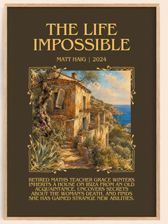 The Life Impossible Minimalist Book Poster by Matt Haig – image 1