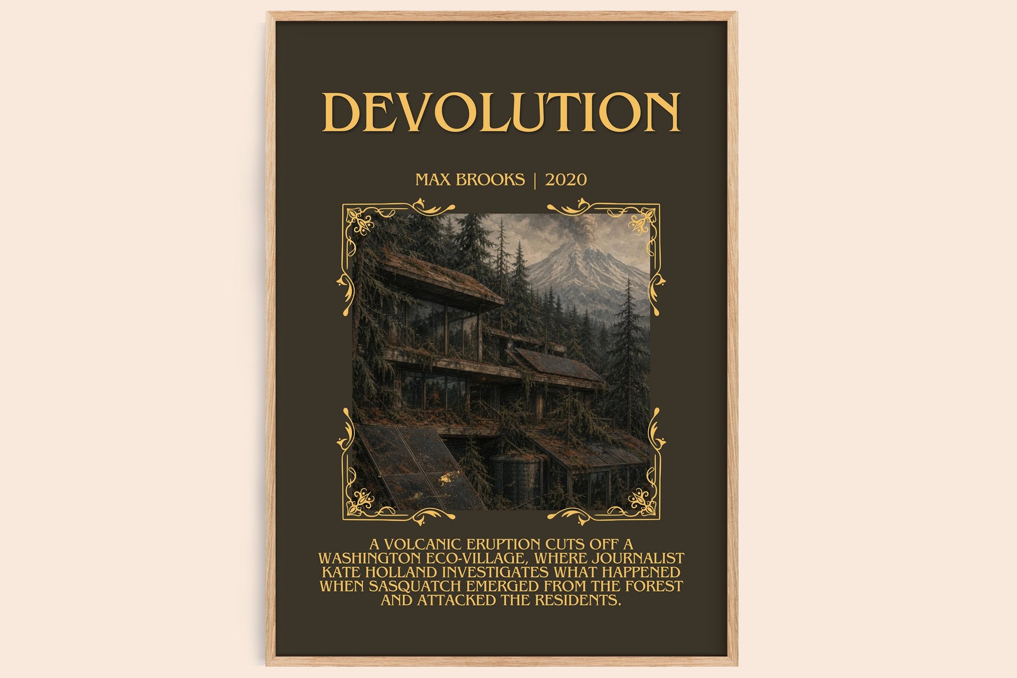 Devolution Minimalist Book Poster by Max Brooks