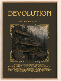 Devolution Minimalist Book Poster by Max Brooks – image 1