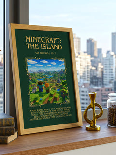 Minecraft: The Island Minimalist Book Poster by Max Brooks – image 3