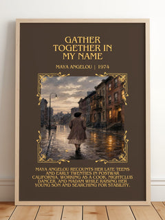 Gather Together In My Name Minimalist Book Poster by Maya Angelou – image 2