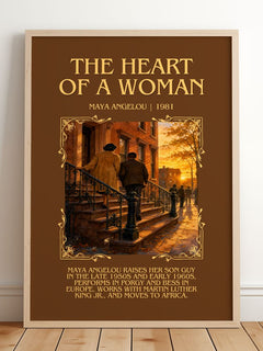 The Heart Of A Woman Minimalist Book Poster by Maya Angelou – image 2