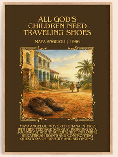All God'S Children Need Traveling Shoes Minimalist Book Poster – M. – image 1