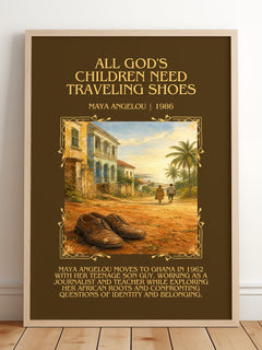 All God'S Children Need Traveling Shoes Minimalist Book Poster – M. – image 2