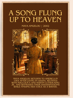A Song Flung Up To Heaven Minimalist Book Poster by Maya Angelou – image 1