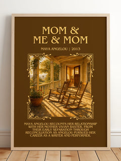 Mom & Me & Mom Minimalist Book Poster by Maya Angelou – image 2