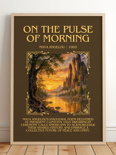On The Pulse Of Morning Minimalist Book Poster by Maya Angelou – image 2