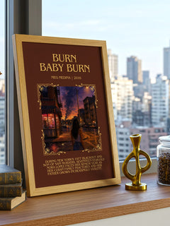 Burn Baby Burn Minimalist Book Poster by Meg Medina – image 3