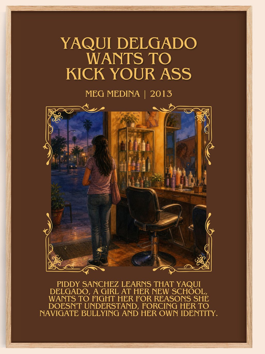 Yaqui Delgado Wants To Kick Your Ass Minimalist Book Poster – book poster