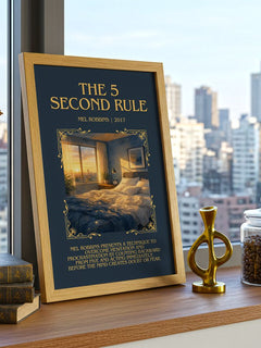 The 5 Second Rule Minimalist Book Poster by Mel Robbins – image 3